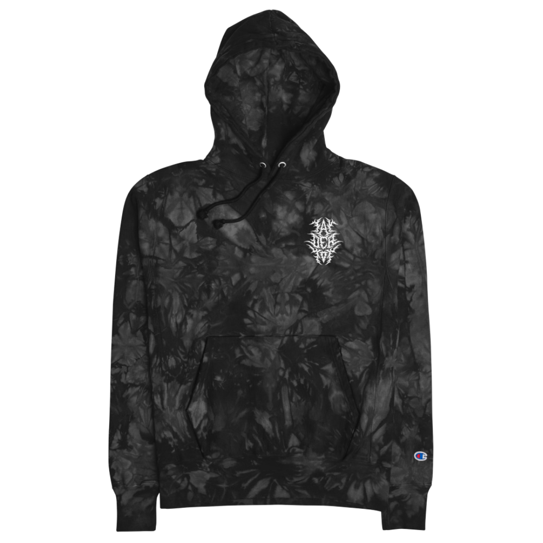 TayderTot Champion tie-dye hoodie