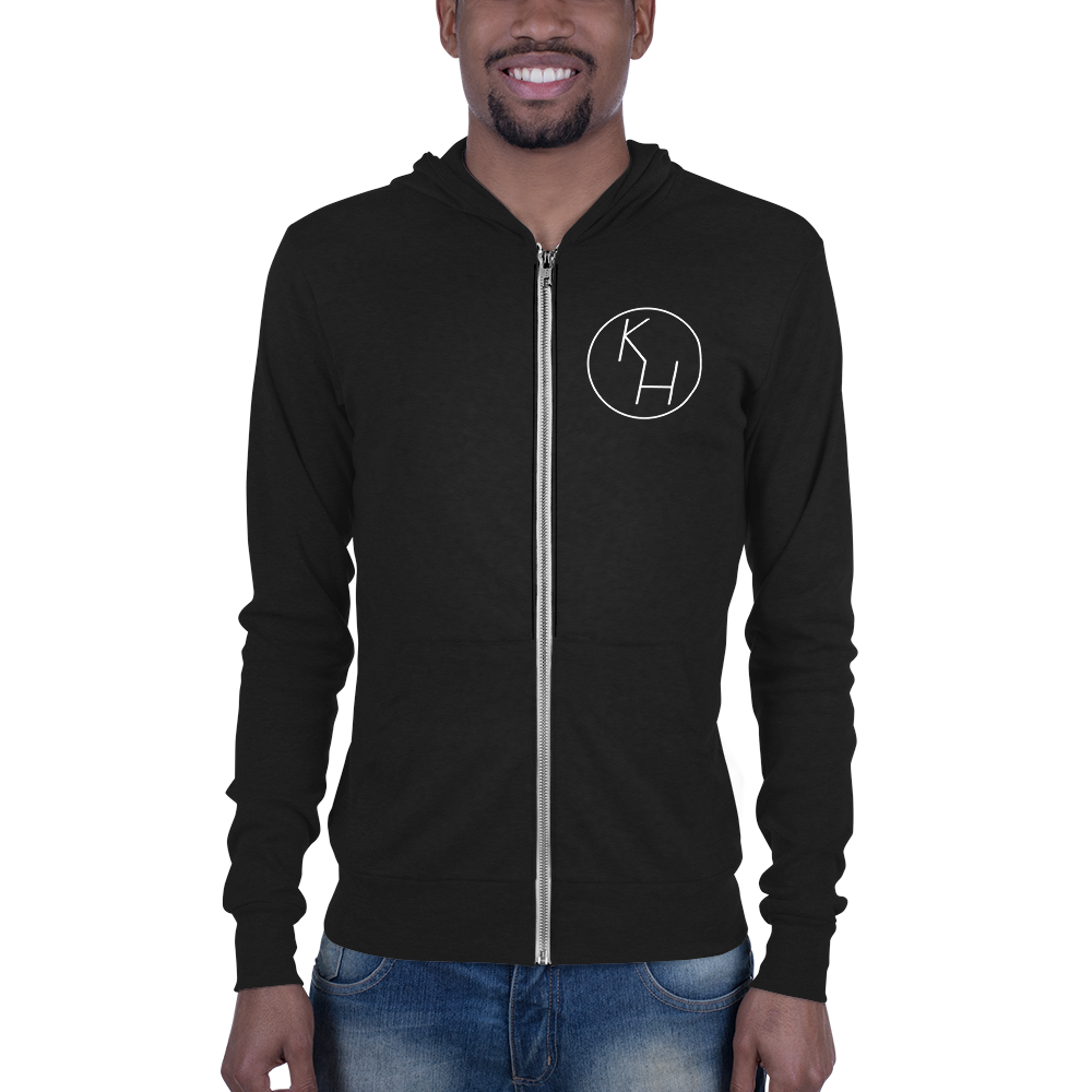 KateHassun Logo Light Full Zip