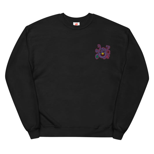 Captain_Fenhu Kraken Embroidered Unisex fleece sweatshirt