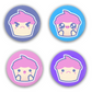 mscupcakes Ultimate Cupcake 4-pack Buttons Bundle