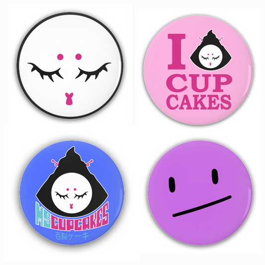 mscupcakes 4-Pack Pin-Back Buttons
