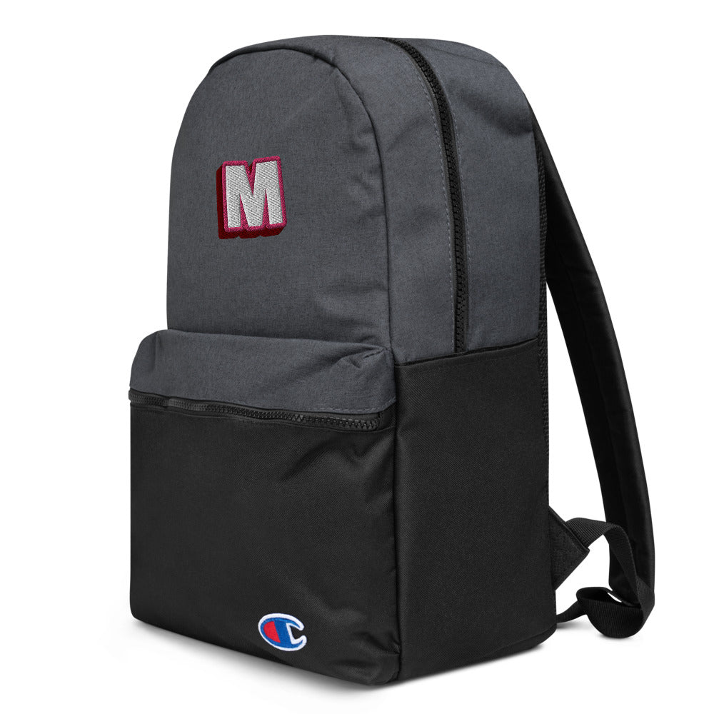 The M Embroidered Champion Backpack