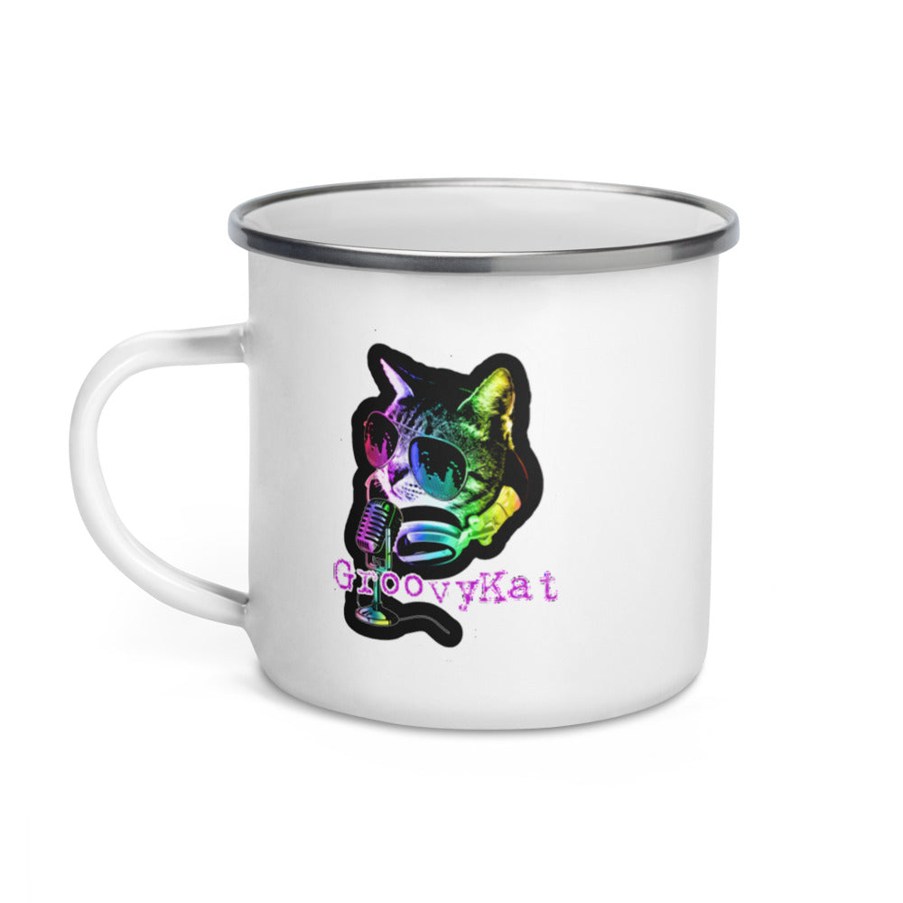 Groovykat Enamel Mug