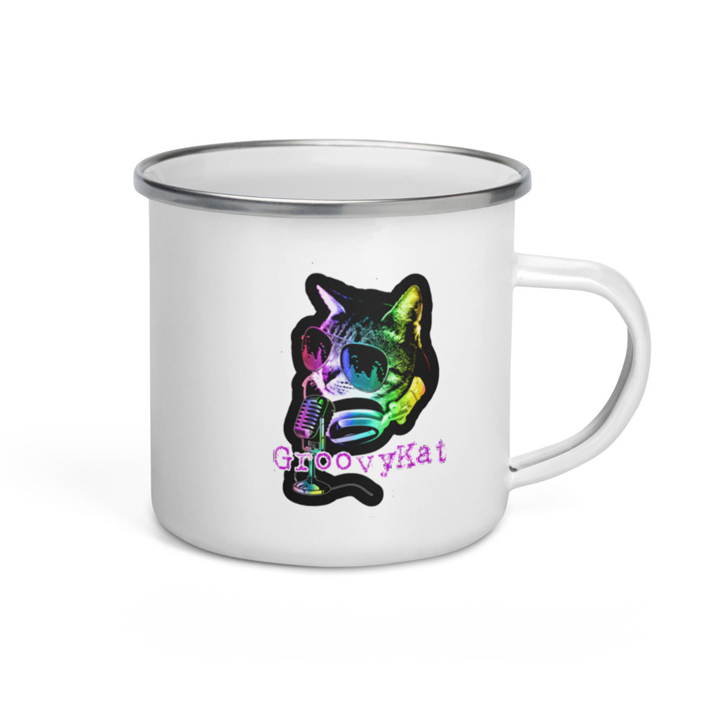 Groovykat Enamel Mug