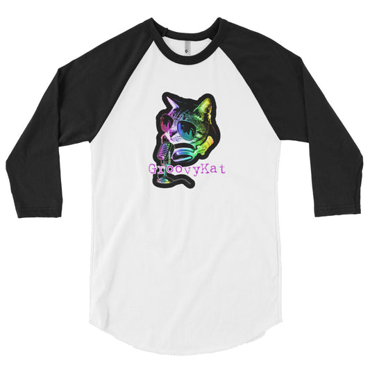 Groovykat 3/4 sleeve raglan shirt