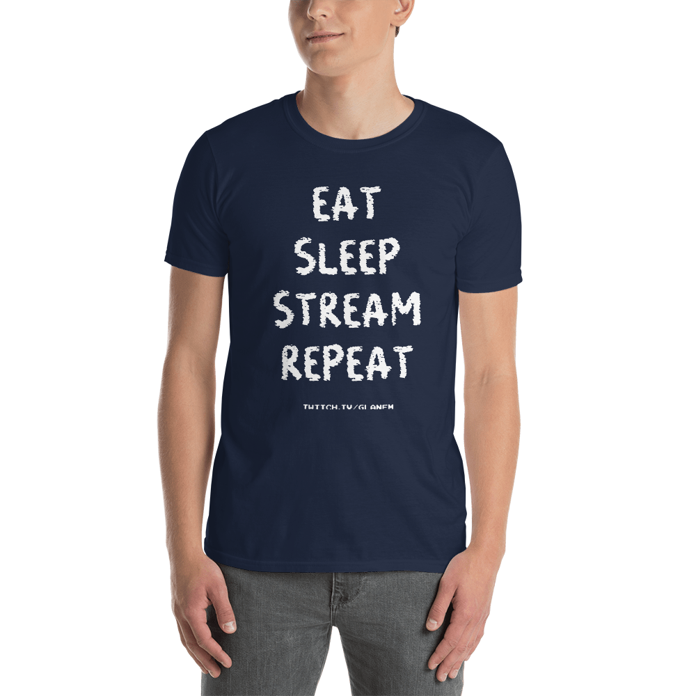 Eat Sleep Stream Repeat Basic Tee