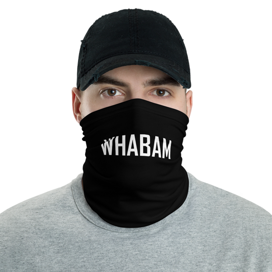 WHABAM Black Gaiter Mask