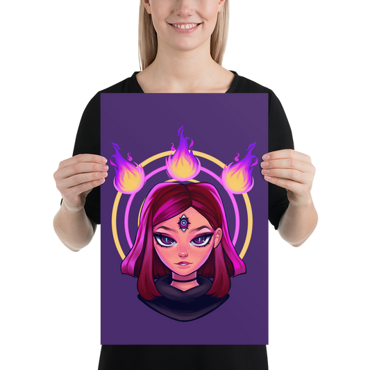 Reodora Poster - Purple by Aiden