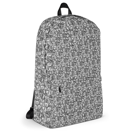 Treckie Emote Grayscale Backpack