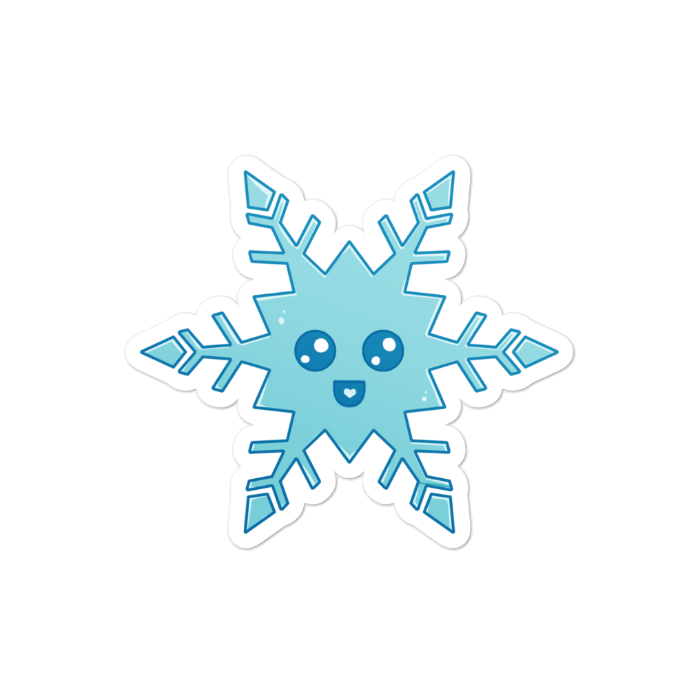 Snowflake Logo Sticker - Meowmy