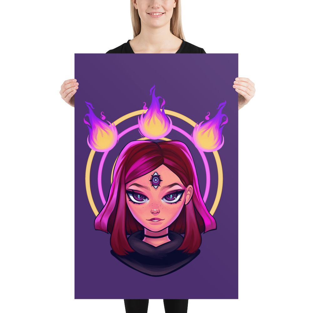 Reodora Poster - Purple by Aiden
