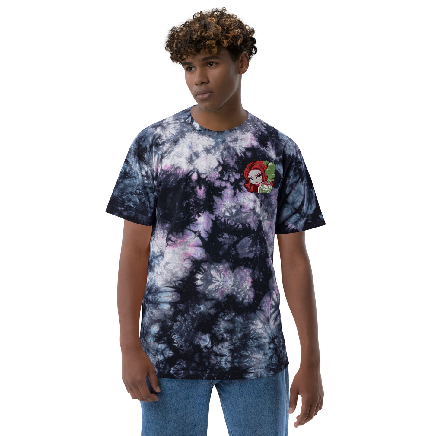 Mizz Ladasha ToxicFull Oversized tie-dye t-shirt