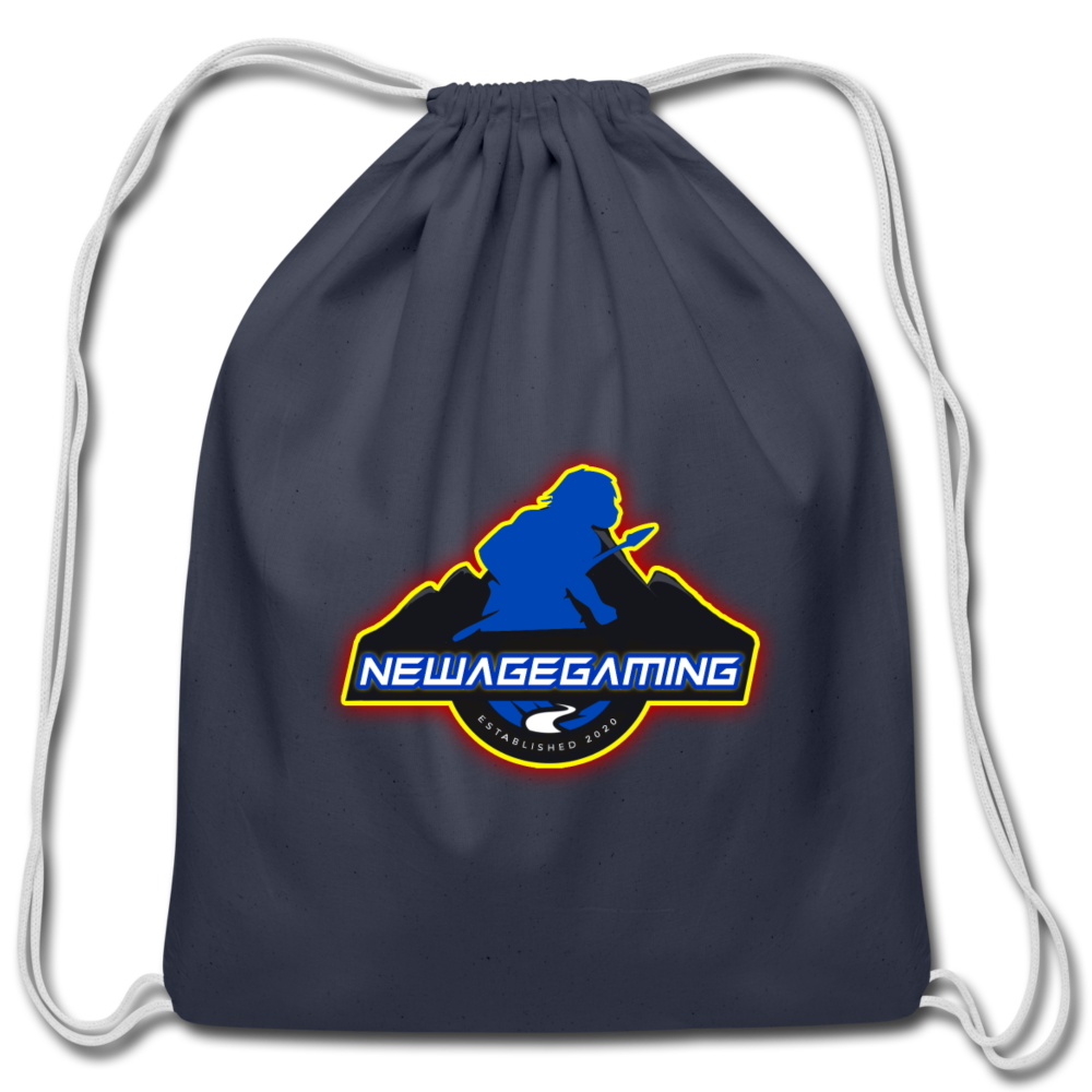 New Age Gaming Cotton Drawstring Bag - navy