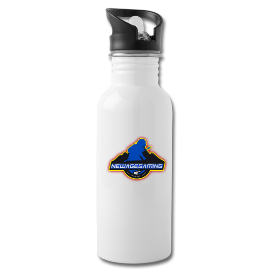 New Age Gaming Water Bottle - white