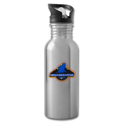 New Age Gaming Water Bottle - silver