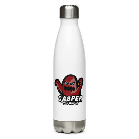 Casper the Gamer Stainless Steel Water Bottle