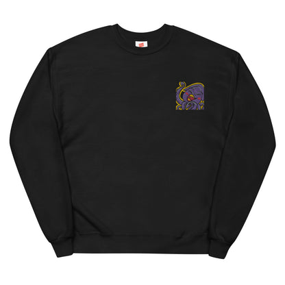 Captain_Fenhu LUL Kraken Embroidered Unisex fleece sweatshirt
