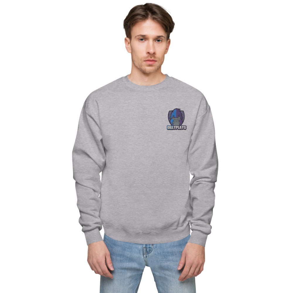 DillyPlays fleece sweatshirt